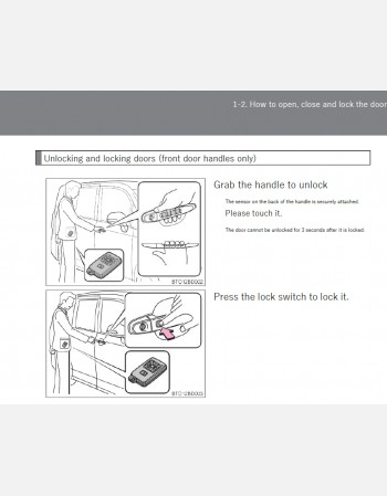 toyota noah 2012-2013 owners manual in english